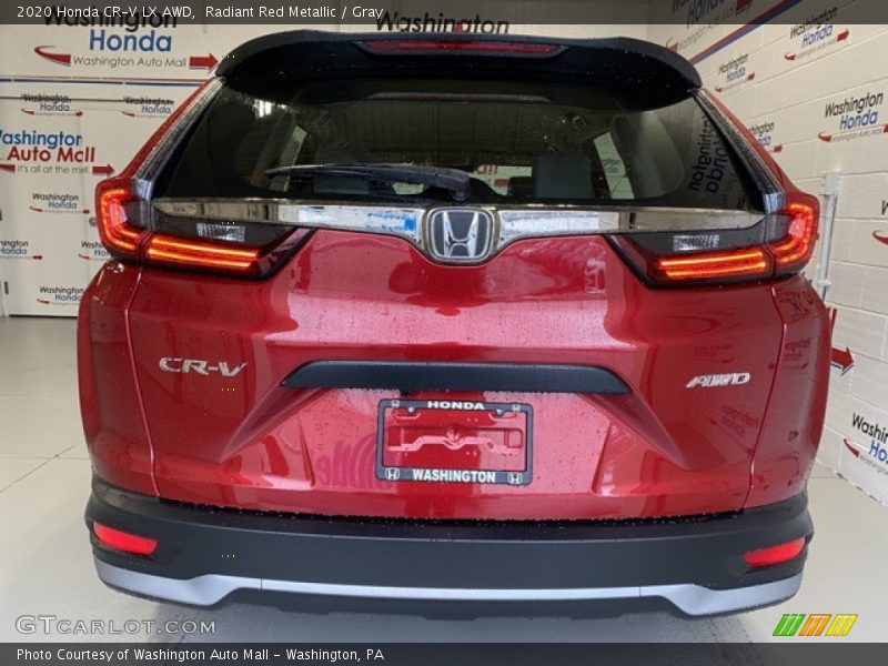 Radiant Red Metallic / Gray 2020 Honda CR-V LX AWD