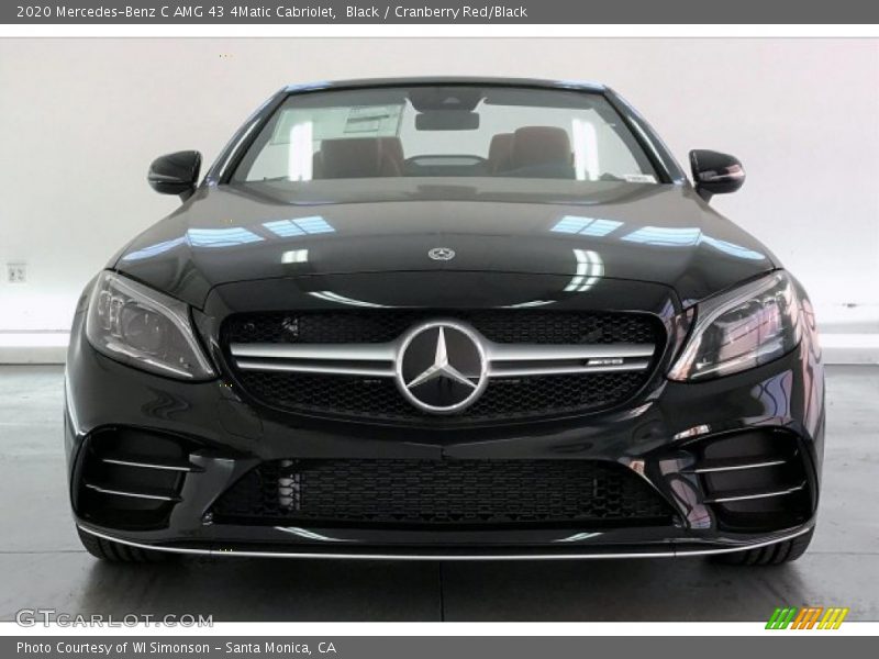 Black / Cranberry Red/Black 2020 Mercedes-Benz C AMG 43 4Matic Cabriolet