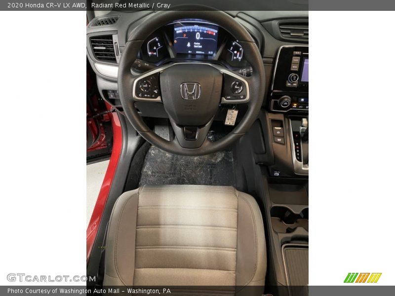 Radiant Red Metallic / Gray 2020 Honda CR-V LX AWD