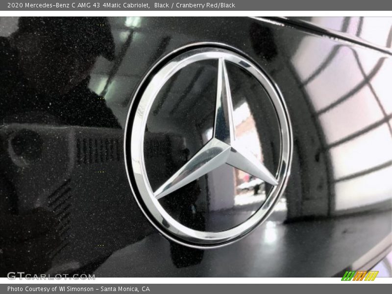 Black / Cranberry Red/Black 2020 Mercedes-Benz C AMG 43 4Matic Cabriolet