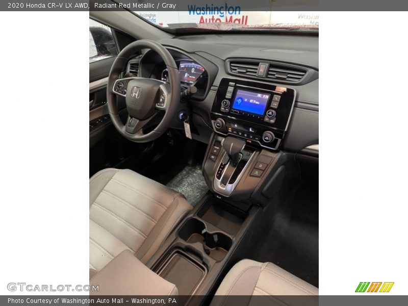 Radiant Red Metallic / Gray 2020 Honda CR-V LX AWD