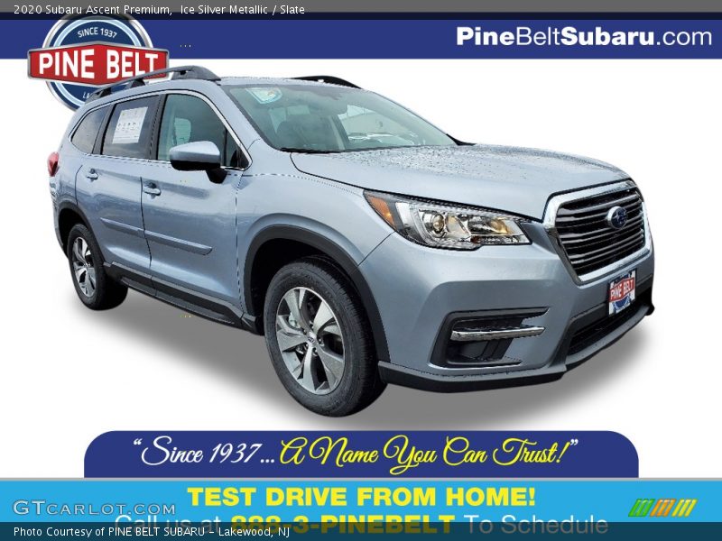 Ice Silver Metallic / Slate 2020 Subaru Ascent Premium