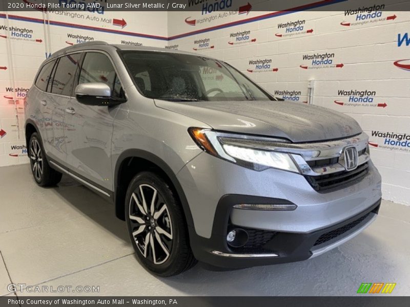 Lunar Silver Metallic / Gray 2020 Honda Pilot Touring AWD