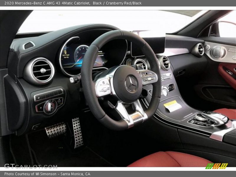 Black / Cranberry Red/Black 2020 Mercedes-Benz C AMG 43 4Matic Cabriolet