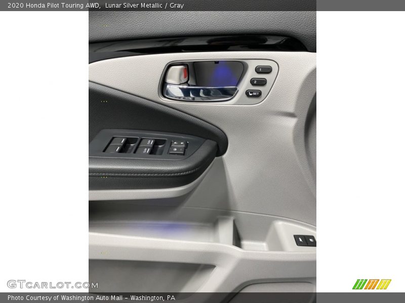 Lunar Silver Metallic / Gray 2020 Honda Pilot Touring AWD