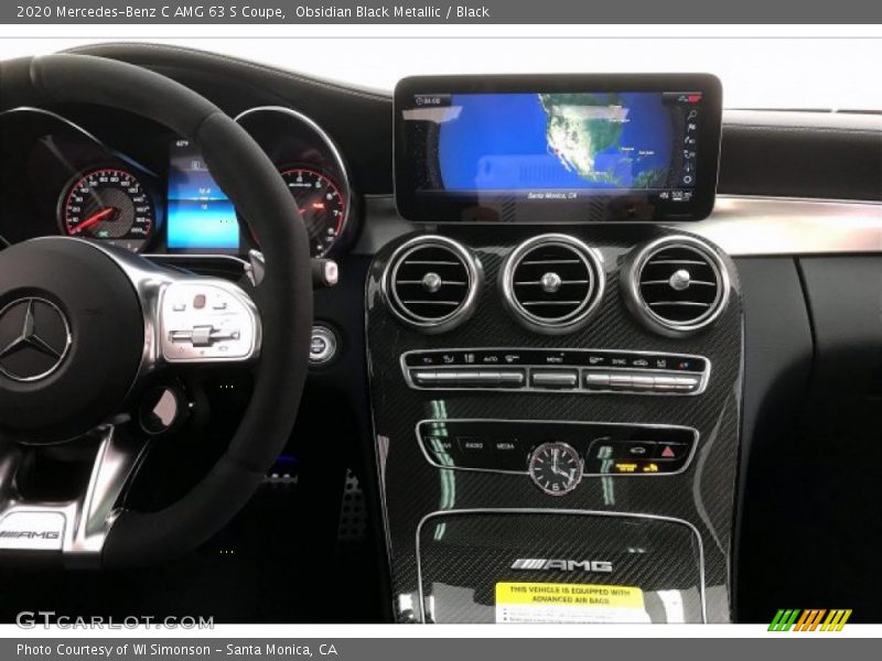 Dashboard of 2020 C AMG 63 S Coupe