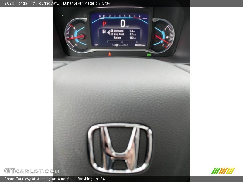 Lunar Silver Metallic / Gray 2020 Honda Pilot Touring AWD