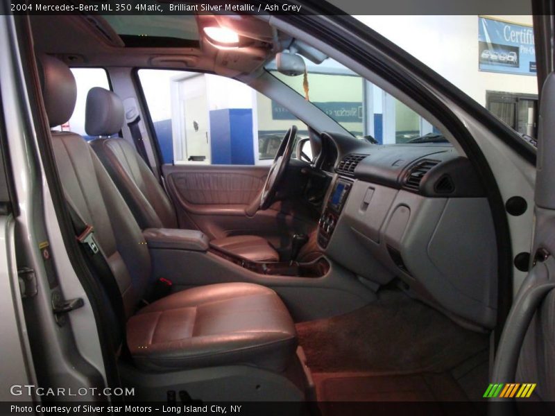 Brilliant Silver Metallic / Ash Grey 2004 Mercedes-Benz ML 350 4Matic