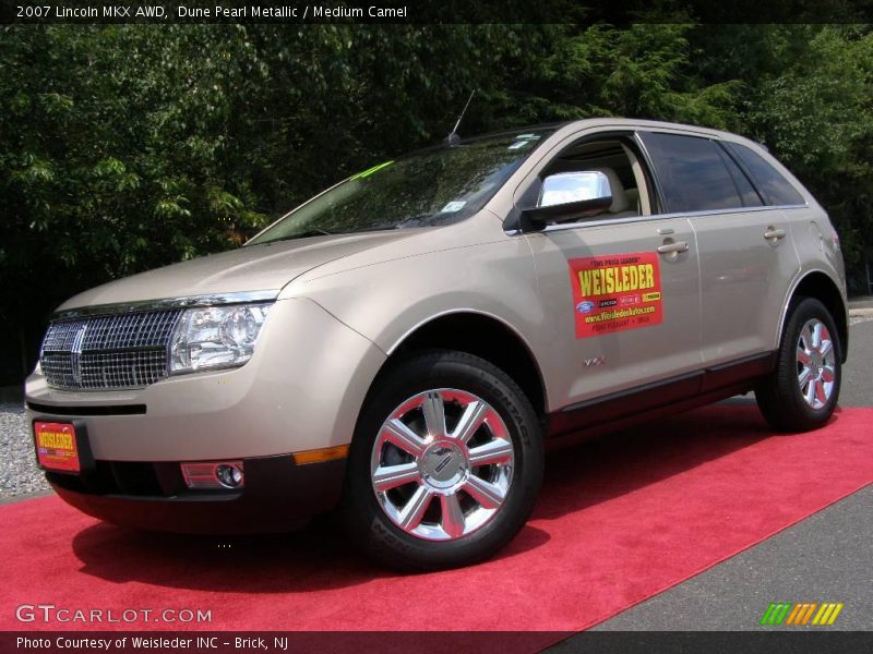 Dune Pearl Metallic / Medium Camel 2007 Lincoln MKX AWD