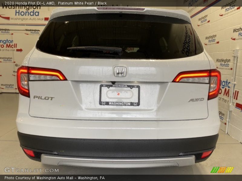 Platinum White Pearl / Black 2020 Honda Pilot EX-L AWD