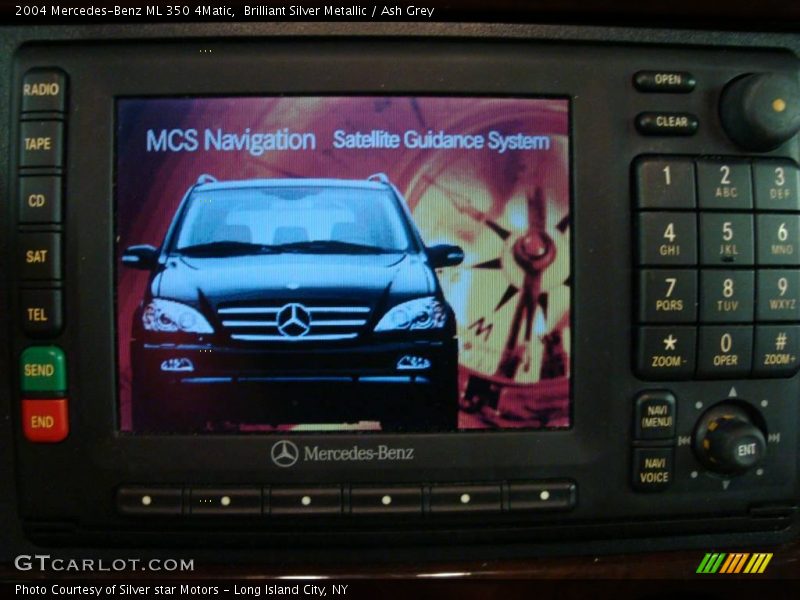 Brilliant Silver Metallic / Ash Grey 2004 Mercedes-Benz ML 350 4Matic