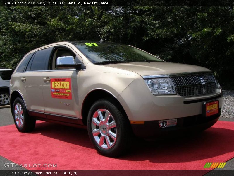 Dune Pearl Metallic / Medium Camel 2007 Lincoln MKX AWD