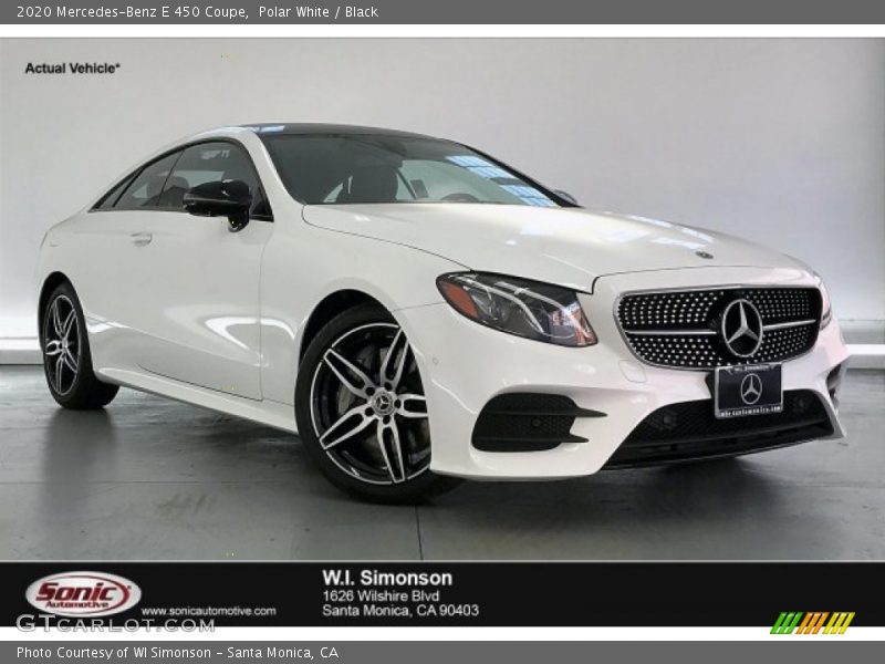 Polar White / Black 2020 Mercedes-Benz E 450 Coupe