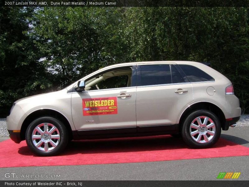 Dune Pearl Metallic / Medium Camel 2007 Lincoln MKX AWD
