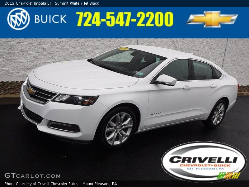 Summit White / Jet Black 2019 Chevrolet Impala LT