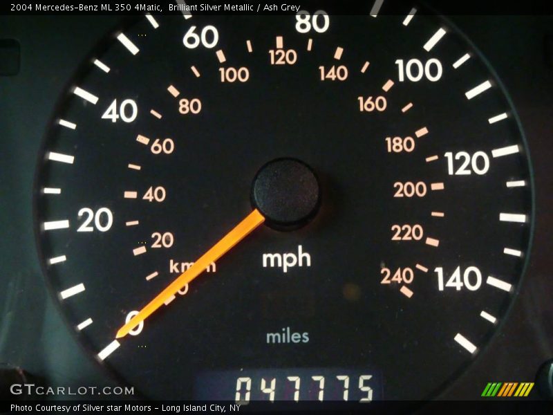 Brilliant Silver Metallic / Ash Grey 2004 Mercedes-Benz ML 350 4Matic