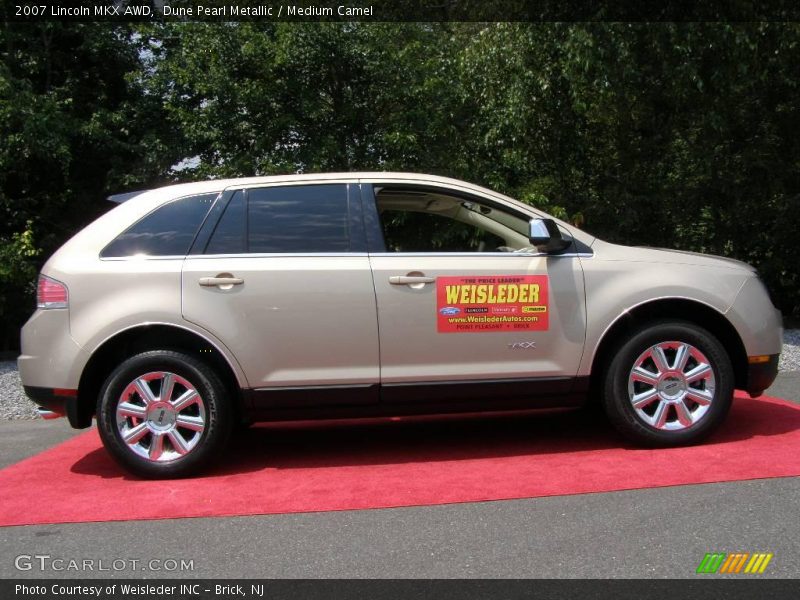 Dune Pearl Metallic / Medium Camel 2007 Lincoln MKX AWD