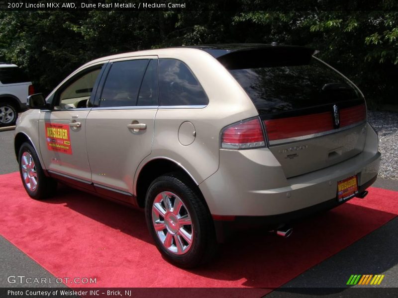 Dune Pearl Metallic / Medium Camel 2007 Lincoln MKX AWD