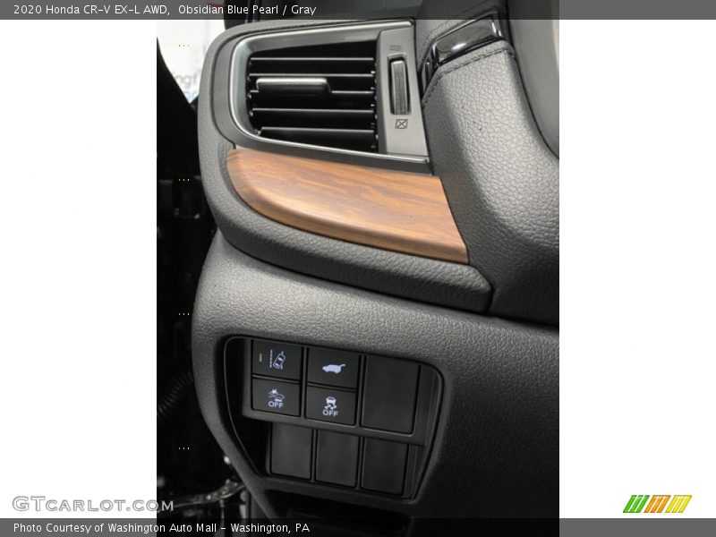 Obsidian Blue Pearl / Gray 2020 Honda CR-V EX-L AWD