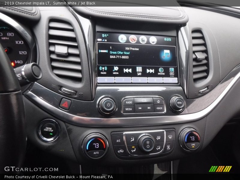 Summit White / Jet Black 2019 Chevrolet Impala LT