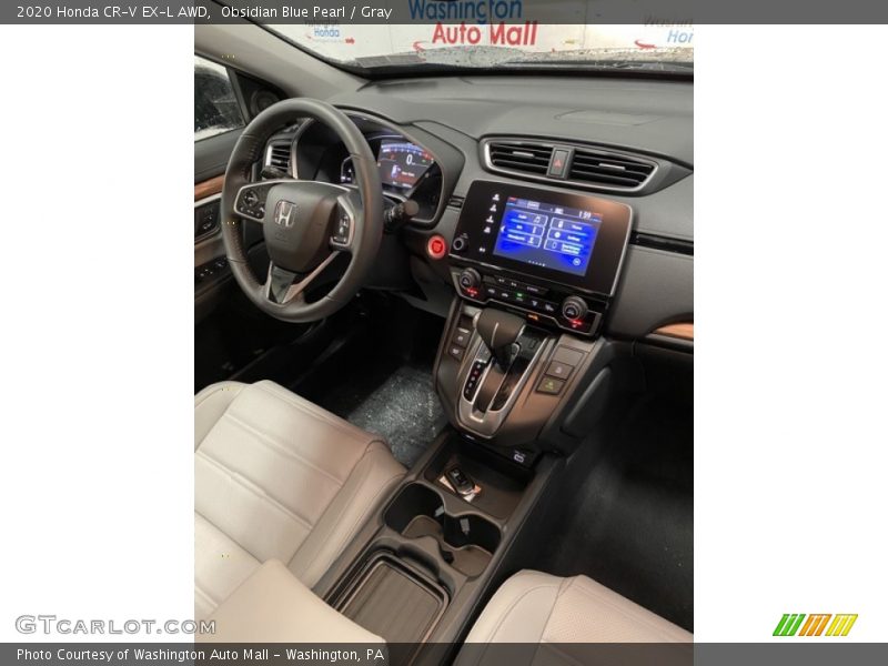 Obsidian Blue Pearl / Gray 2020 Honda CR-V EX-L AWD