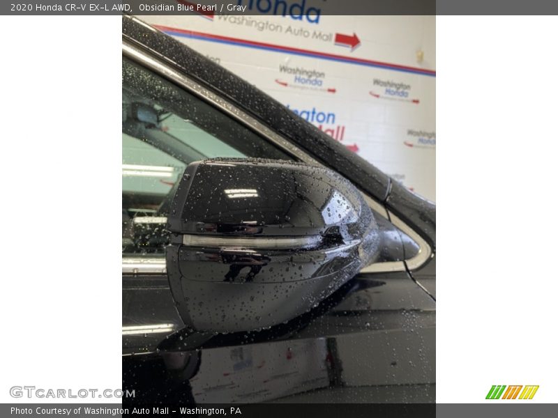 Obsidian Blue Pearl / Gray 2020 Honda CR-V EX-L AWD