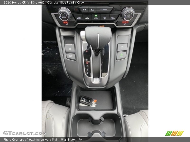 Obsidian Blue Pearl / Gray 2020 Honda CR-V EX-L AWD