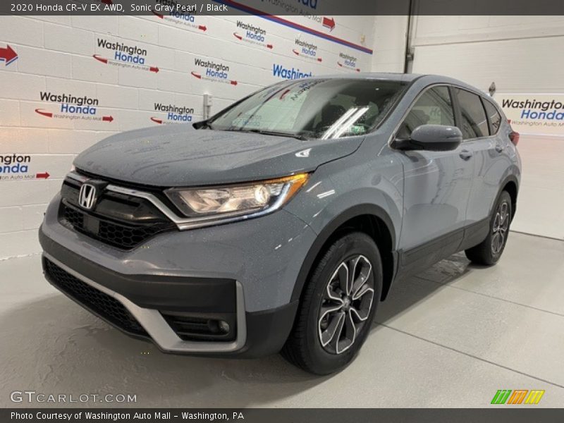 Sonic Gray Pearl / Black 2020 Honda CR-V EX AWD