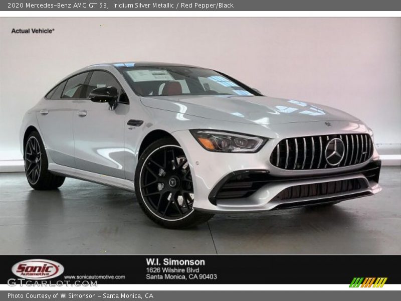 Iridium Silver Metallic / Red Pepper/Black 2020 Mercedes-Benz AMG GT 53