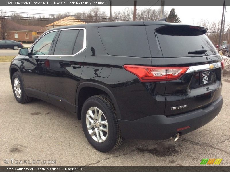 Mosaic Black Metallic / Jet Black 2020 Chevrolet Traverse LS