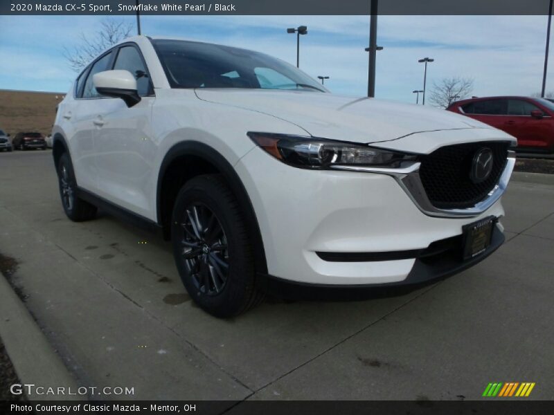 Snowflake White Pearl / Black 2020 Mazda CX-5 Sport