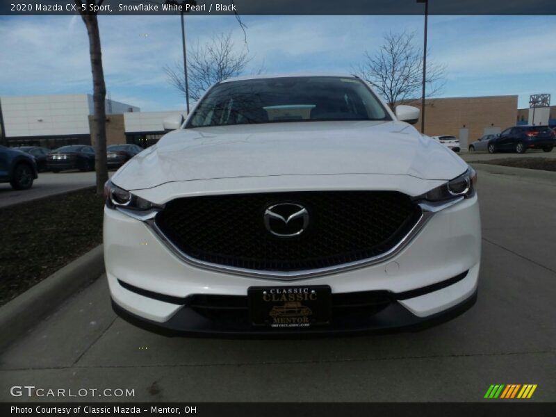 Snowflake White Pearl / Black 2020 Mazda CX-5 Sport