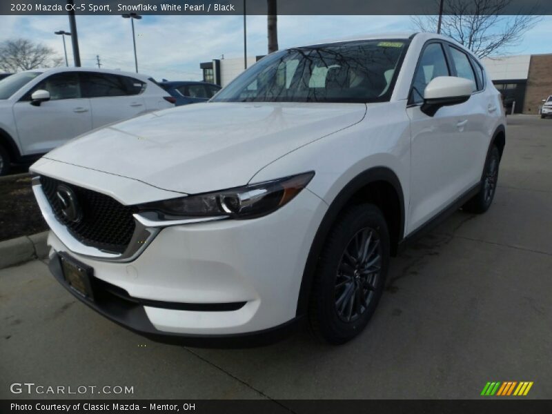 Snowflake White Pearl / Black 2020 Mazda CX-5 Sport