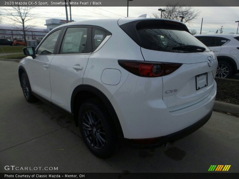 Snowflake White Pearl / Black 2020 Mazda CX-5 Sport