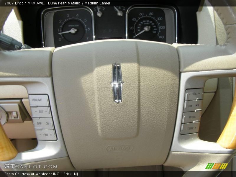 Dune Pearl Metallic / Medium Camel 2007 Lincoln MKX AWD