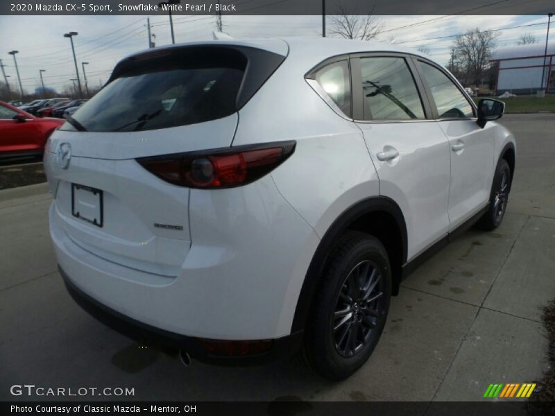 Snowflake White Pearl / Black 2020 Mazda CX-5 Sport