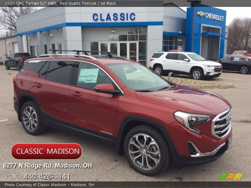 Red Quartz Tintcoat / Jet Black 2020 GMC Terrain SLT AWD