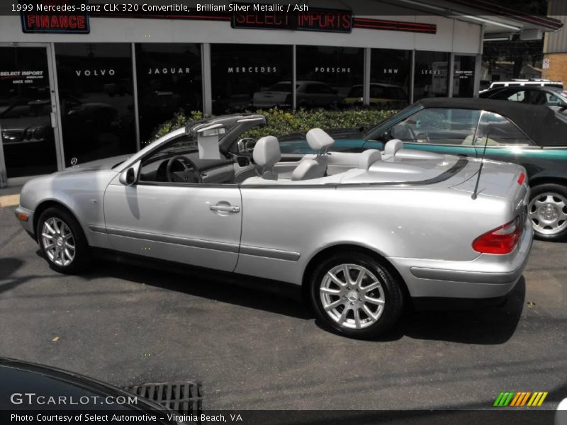Brilliant Silver Metallic / Ash 1999 Mercedes-Benz CLK 320 Convertible