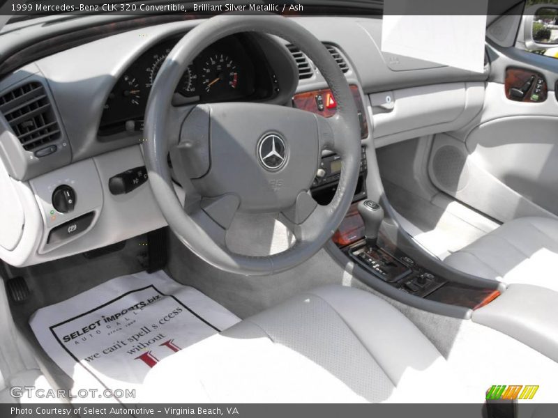 Brilliant Silver Metallic / Ash 1999 Mercedes-Benz CLK 320 Convertible