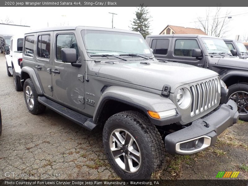 Sting-Gray / Black 2020 Jeep Wrangler Unlimited Sahara 4x4