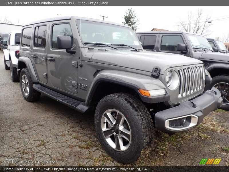 Sting-Gray / Black 2020 Jeep Wrangler Unlimited Sahara 4x4