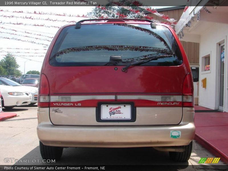 Toreador Red Metallic / Tan 1996 Mercury Villager GS