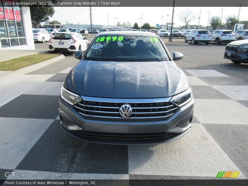 Platinum Gray Metallic / Titan Black 2019 Volkswagen Jetta SEL