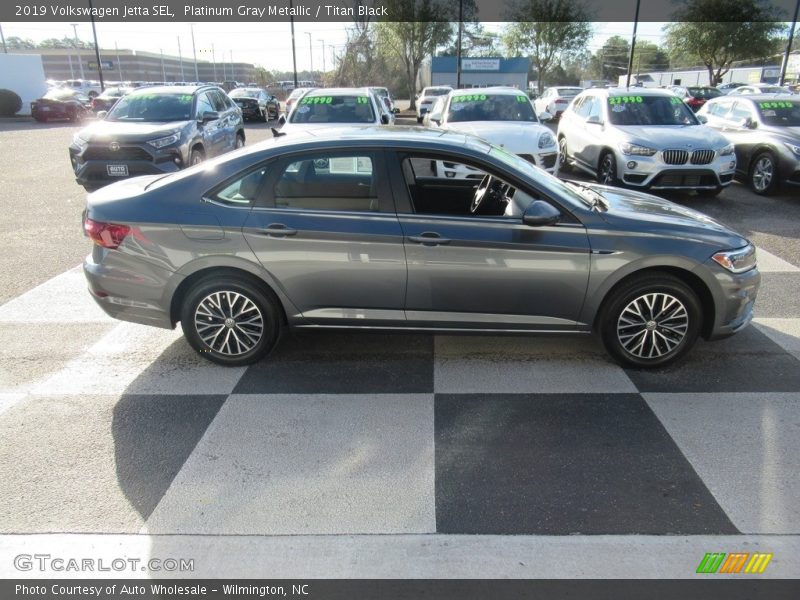 Platinum Gray Metallic / Titan Black 2019 Volkswagen Jetta SEL