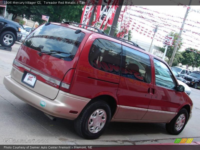 Toreador Red Metallic / Tan 1996 Mercury Villager GS