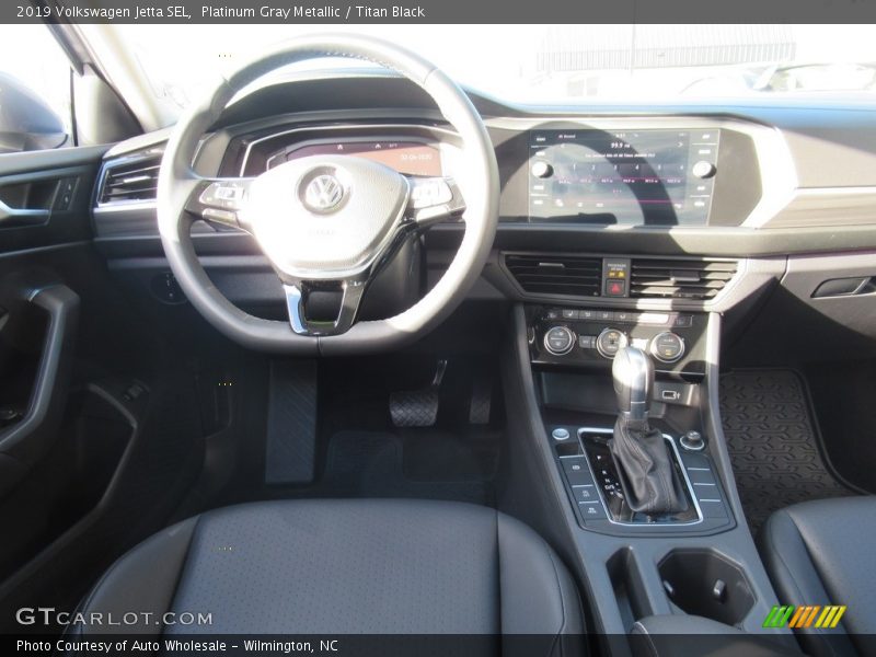 Platinum Gray Metallic / Titan Black 2019 Volkswagen Jetta SEL