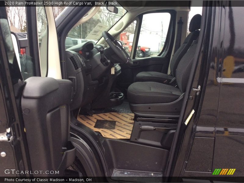 Front Seat of 2020 ProMaster 2500 High Roof Cargo Van