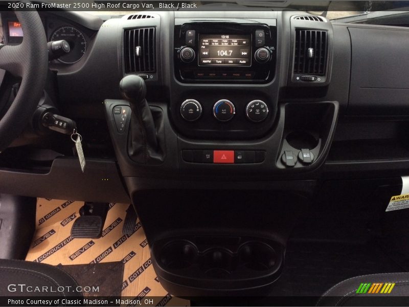 Controls of 2020 ProMaster 2500 High Roof Cargo Van