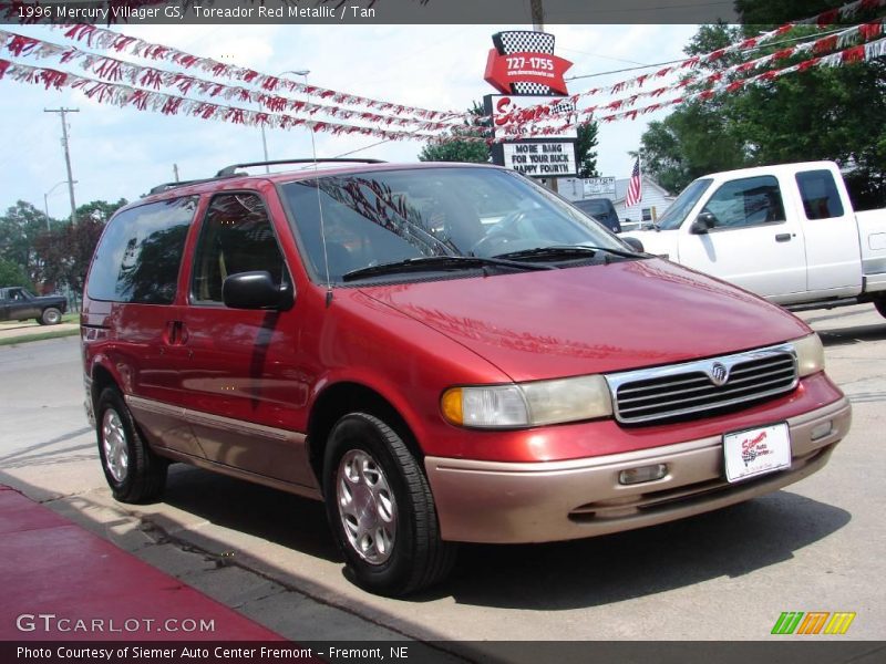 Toreador Red Metallic / Tan 1996 Mercury Villager GS