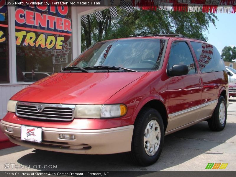 Toreador Red Metallic / Tan 1996 Mercury Villager GS